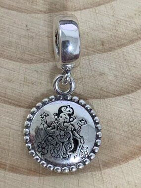 Pandora Country Of India Exclusive Ganesha Hindu Deity Char, S925 Silver Jewelry